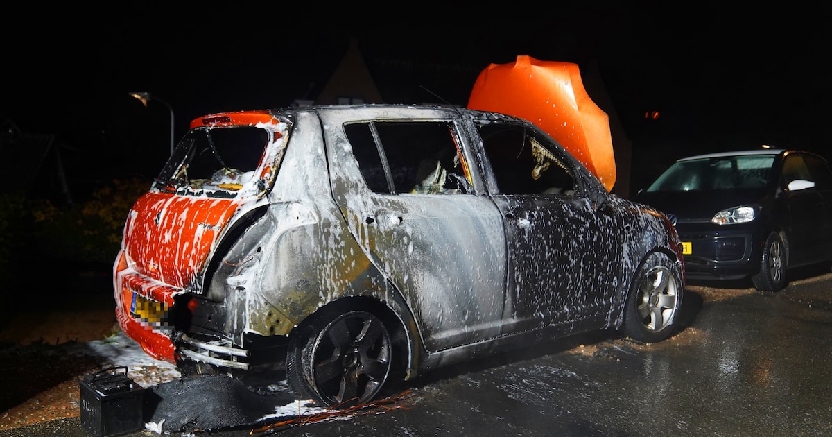 Auto uitgebrand in Gameren, politie vindt verderop voertuig met boorgaten in brandstoftank