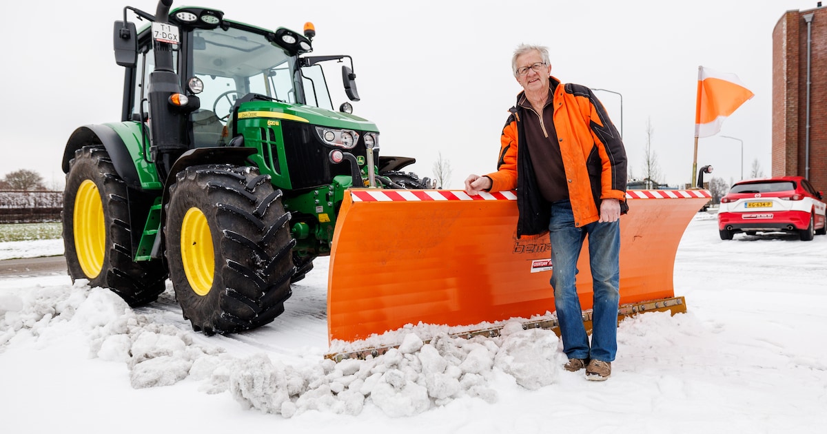 Cees Oerlemans wil dolgraag strooien, maar hij zit zonder zout