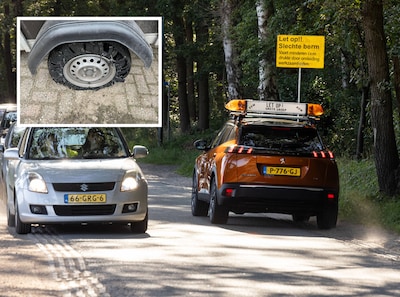 Omleiding is nachtmerrie in Helvoirt: automobilisten rijden hun banden kapot door slechte bermen