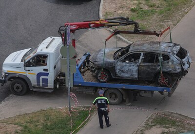 Auto-ontploffing in militaire wijk in Moskou, bestuurder (62