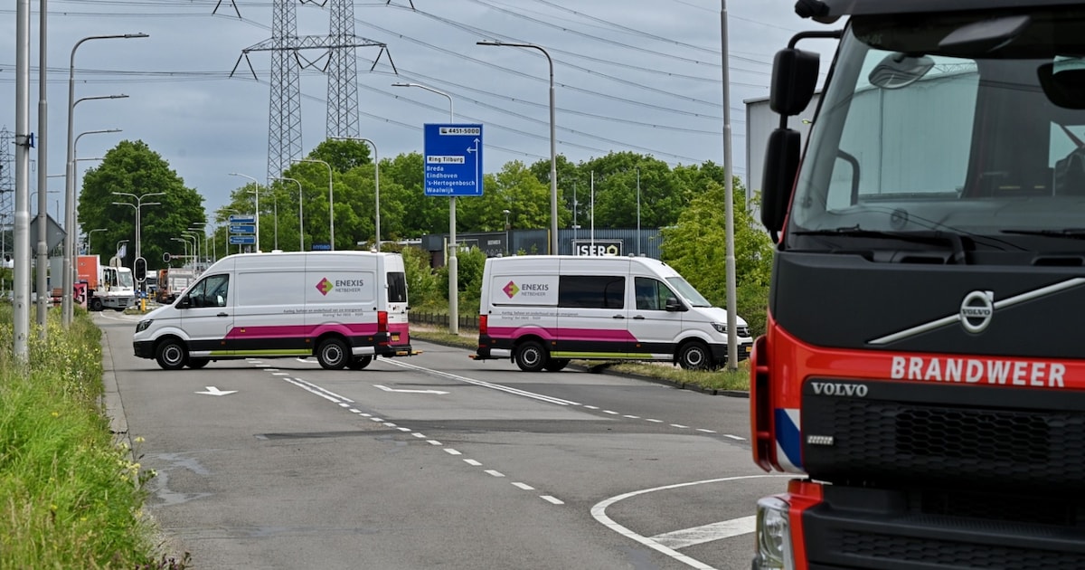 Gaslekkage legt kruising in Tilburg stil: bedrijven mogelijk zonder gas na afsluiten leidingen