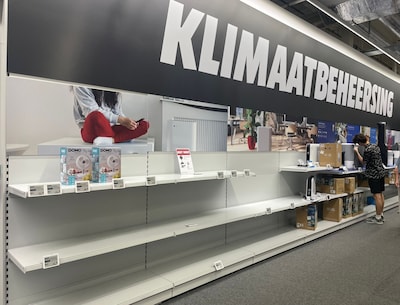 Geen ventilator of airco meer te krijgen in MediaMarkt Son en Breugel
