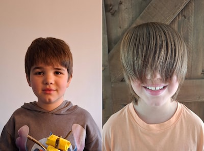 Lars (10) laat twee jaar lang zijn haar groeien en zamelt flesjes in voor kinderen met kanker