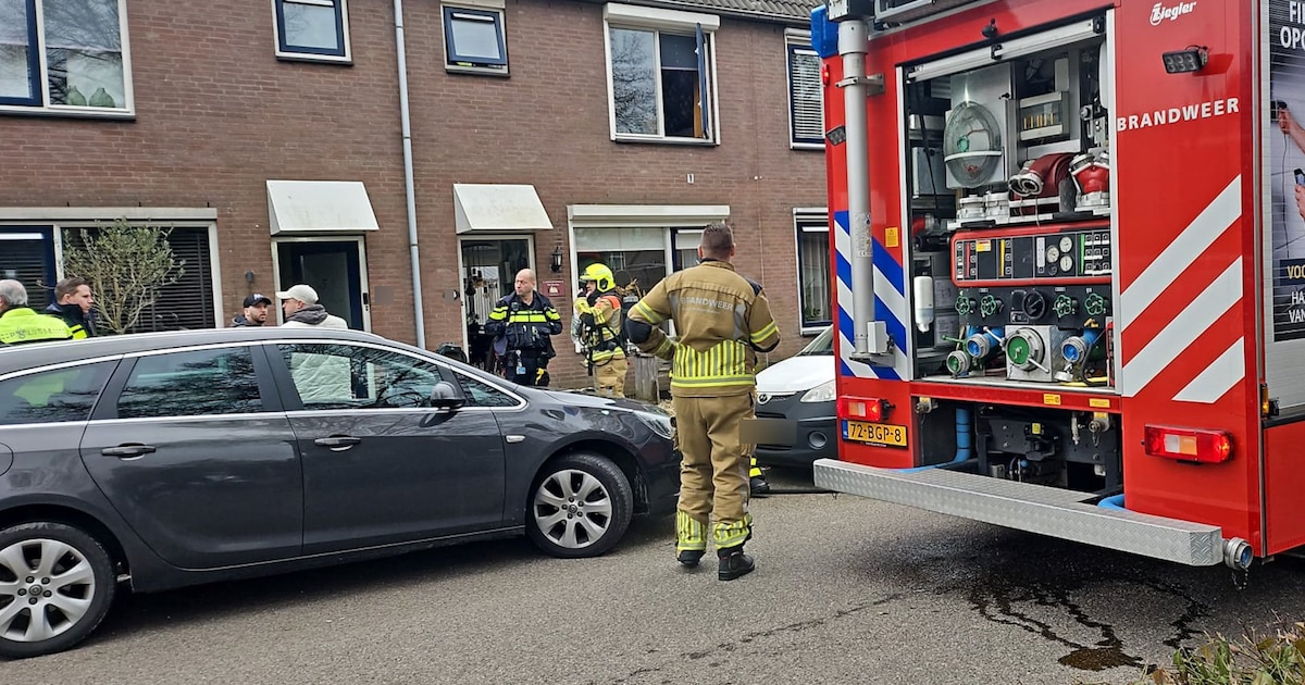 Droger vliegt in brand in woning Werkendam, rookschade in huis