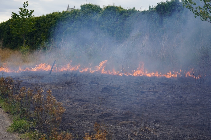 Flinke bermbrand in Tilburg.