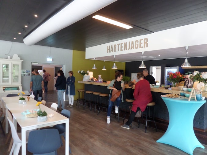 Hartenjager het getransformeede restaurant in sporthal de jager