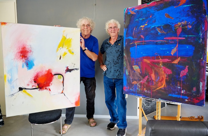 Al 42 jaar vrienden, maar nu exposeren Jacques en Riny voor het eerst ...