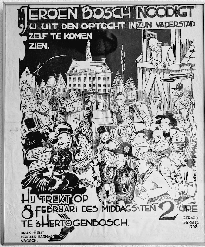 Opvallende carnavalsposter uit 1937 duikt op: optocht in Oeteldonk ...
