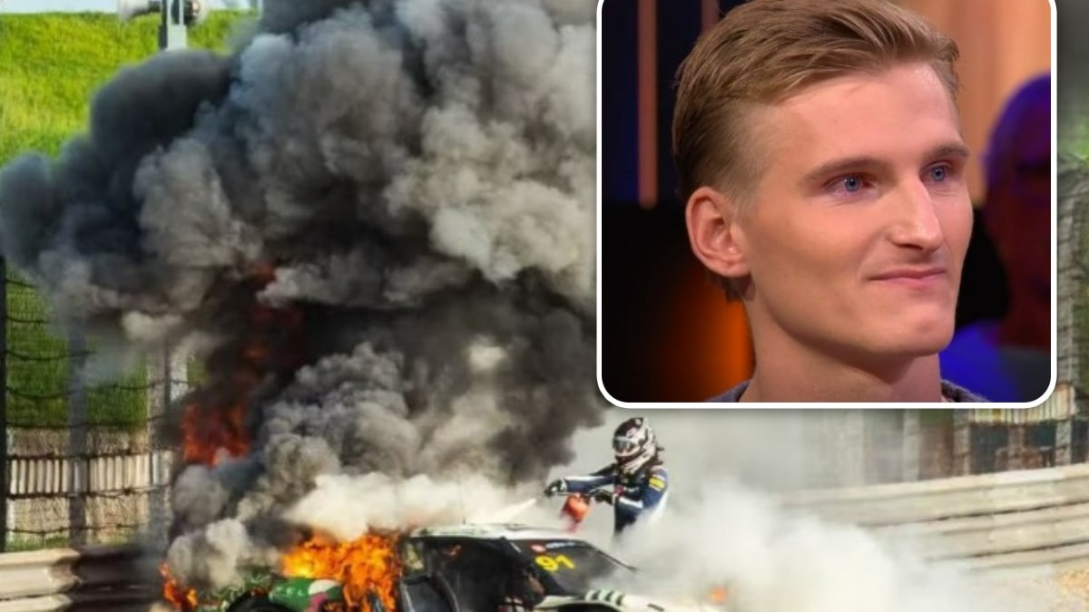 Coureur Hartog geëerd na redding uit brandende Ferrari