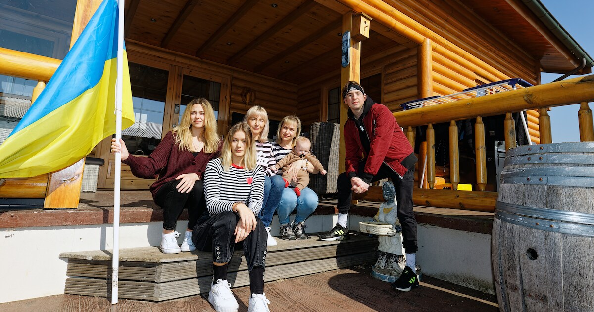 Gevluchte Oekraïense familie woont nu in het tuinhuis van Peter en Annet: 'We zijn ontzettend dankba