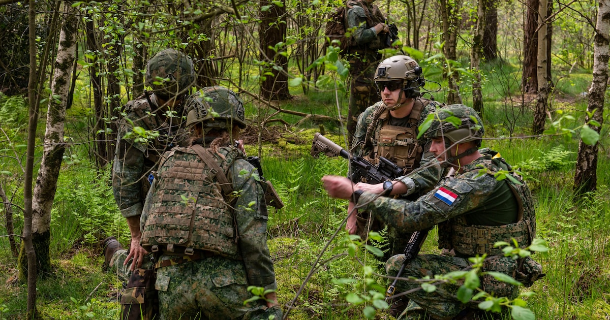 Oefening Koninklijke Landmacht in Reusel-De Mierden