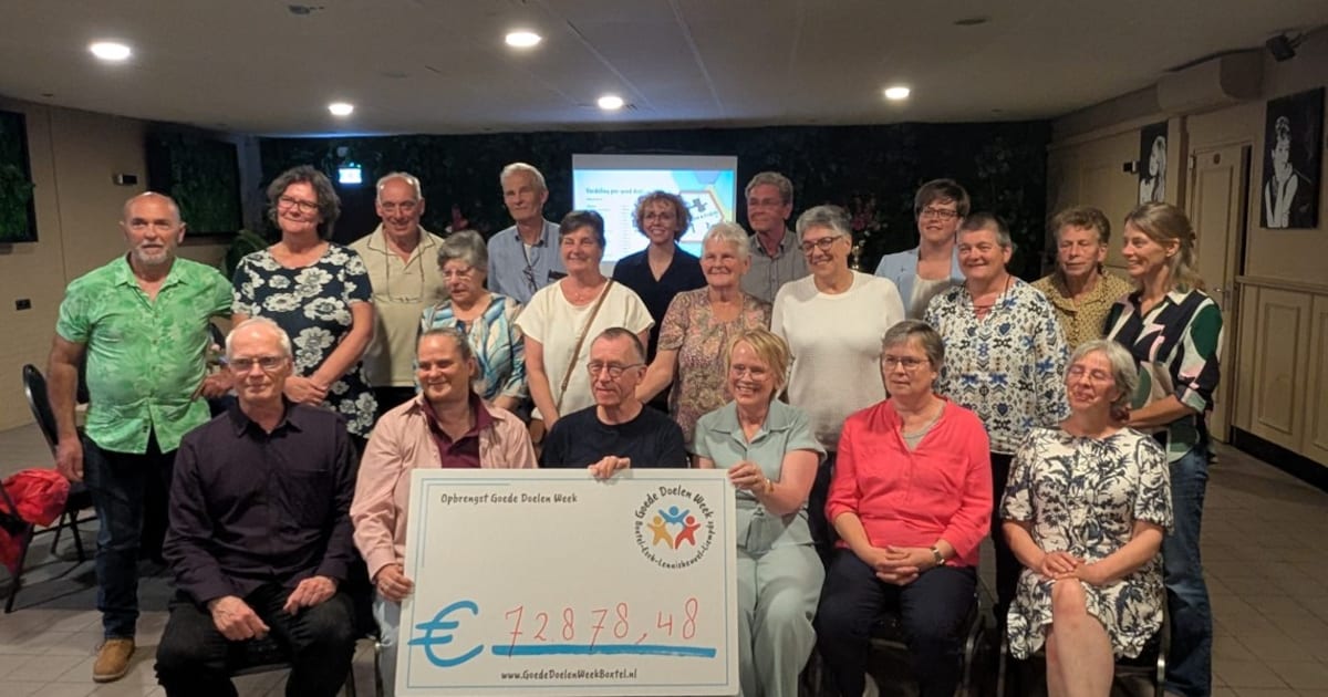 Goede Doelen Week Boxtel levert ruim 72 duizend euro op