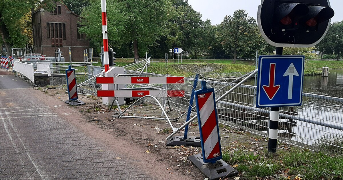 Brug Haghorst zes dagen dicht voor definitief herstel na botsing
