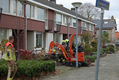 Gaslek in Waalwijk na graafwerkzaamheden: omgeving tijdelijk afgezet