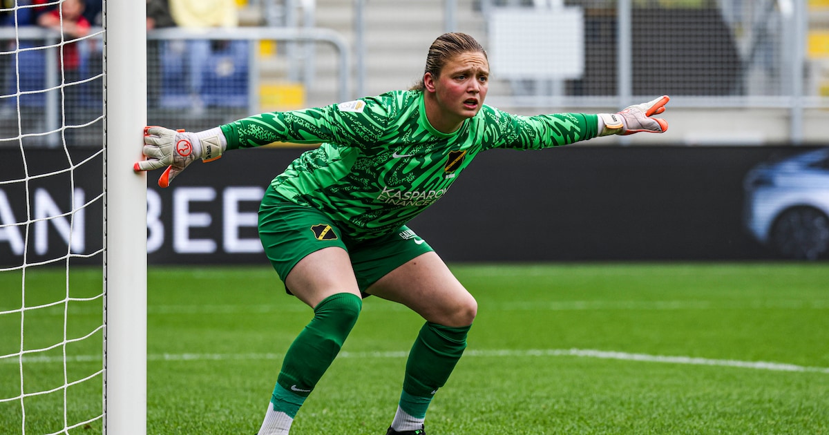 52 tegengoals, maar NAC-keepster Nikki uit Vlijmen laat haar kop niet hangen: ‘Dat is wel hetgeen wa