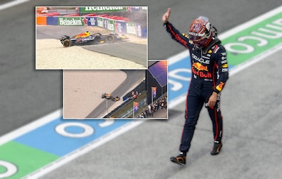 Pijnlijk moment voor Max Verstappen na eerste training: voor eigen publiek grindbak in door zeldzame fout