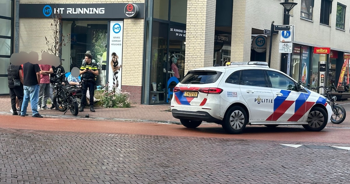 Maaltijdbezorger gewond na botsing met fatbiker in Oss.