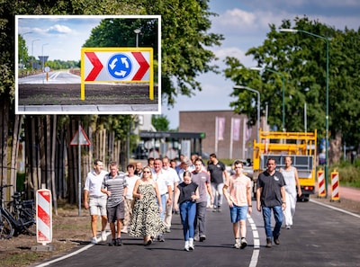 Veelbesproken rotonde in Goirle is nu al aan reparatie toe