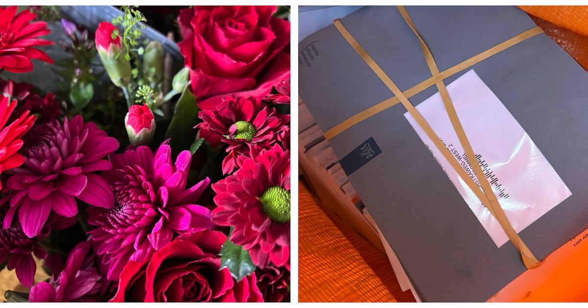 Gedumpte post alsnog zo snel mogelijk bezorgd, bloemen voor de vinder ...