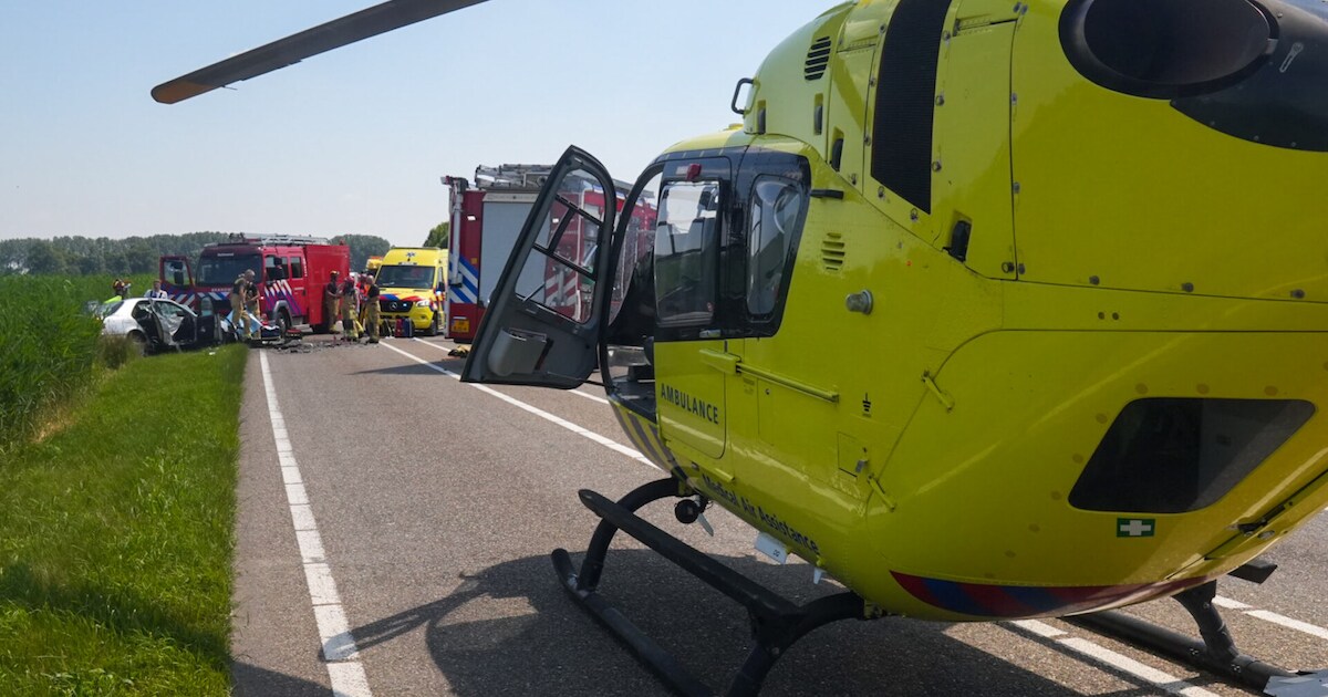 Man slingert onder invloed van medicijnen en veroorzaakt zwaar ongeluk.