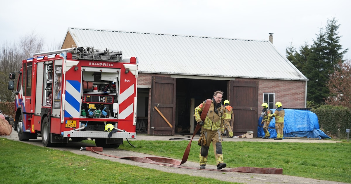 Kachel veroorzaakt brand in schuur in Gilze
