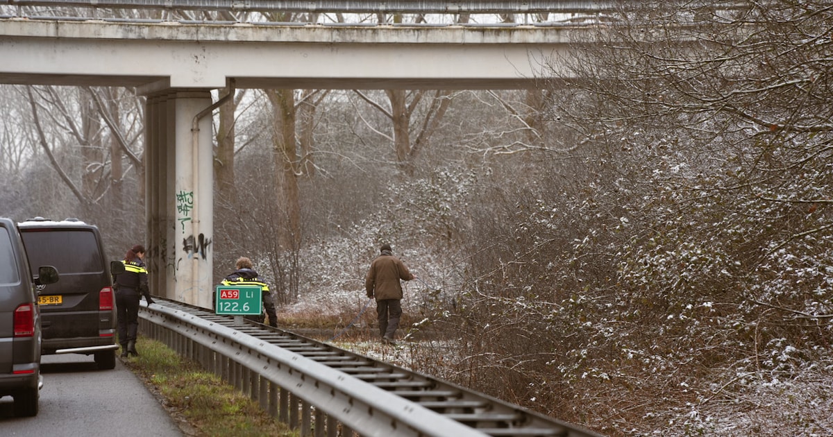 A59 weer open: politieonderzoek naar beschoten auto afgerond voor vandaag