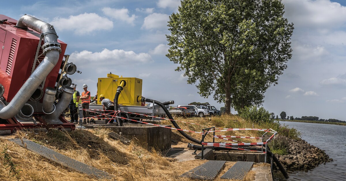 Pomp in inlaatgemaal Herpt snel vervangen, zodat agrariërs kunnen beregenen